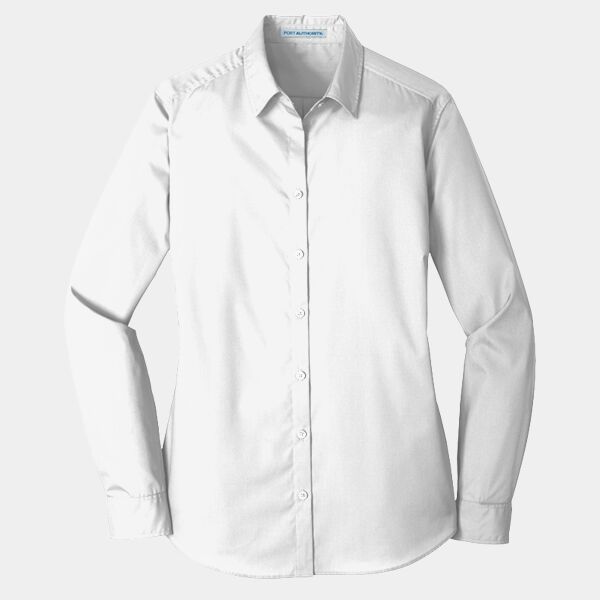 Women's Long Sleeve Carefree Poplin Shirt Thumbnail