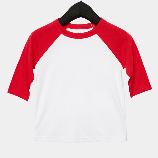 Toddler Three-Quarter Sleeve Baseball T-Shirt Thumbnail