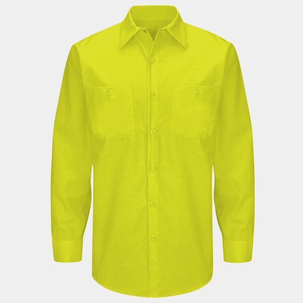 Men's Enhanced & Hi-Visibility Long Sleeve Work Shirt Thumbnail