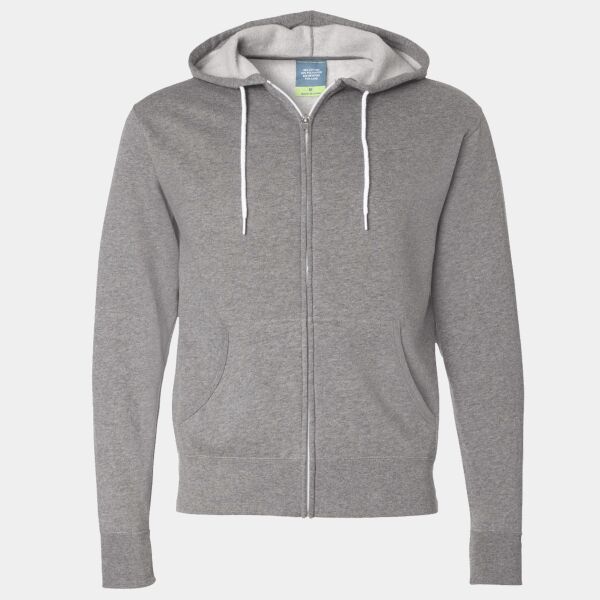 Independent Unisex Lightweight Full-Zip Hooded Sweatshirt Thumbnail