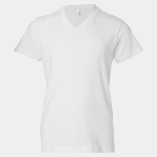 Bella + Canvas - Youth V-Neck Jersey Tee Thumbnail