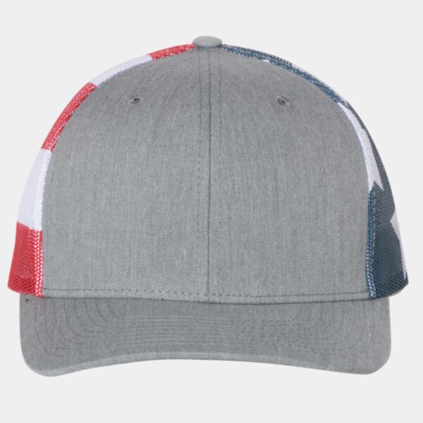 Super Fast Hats 112PM - Printed Mesh Trucker Cap - In Stock Ready To Embroider  Thumbnail