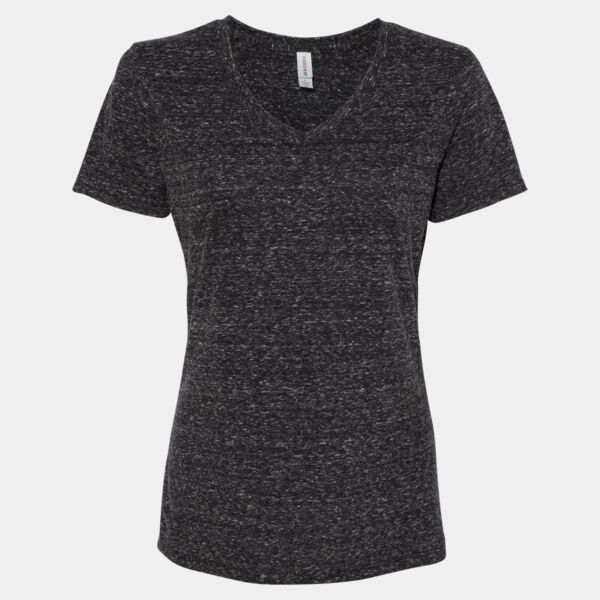 JERZEES - Women's Snow Heather Jersey V-Neck Thumbnail
