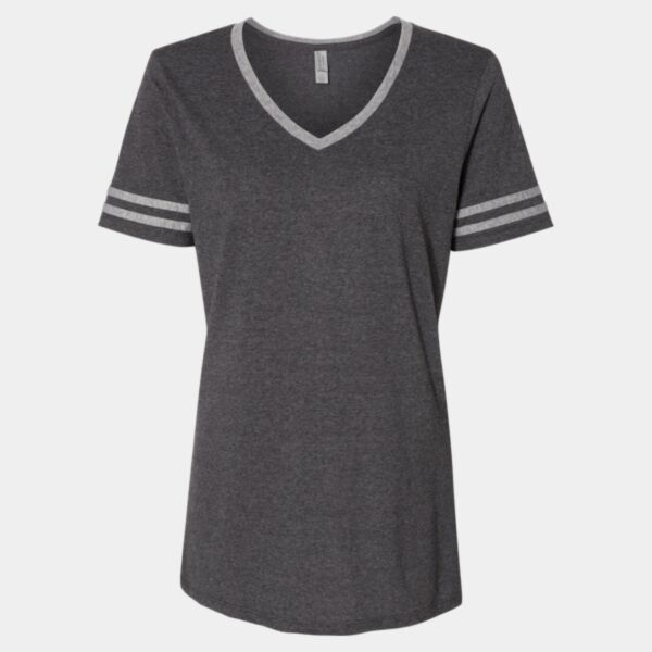 JERZEES - Women's Varsity Triblend V-Neck T-Shirt Thumbnail