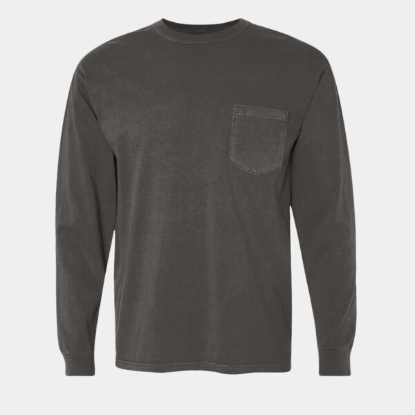 Comfort Colors - Garment-Dyed Heavyweight Long Sleeve Pocket T-Shirt Thumbnail