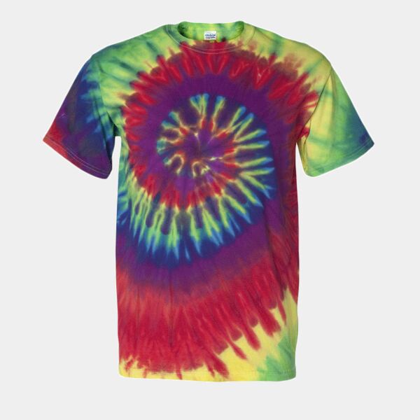 Multi-Color Spiral Short Sleeve T-Shirt Thumbnail
