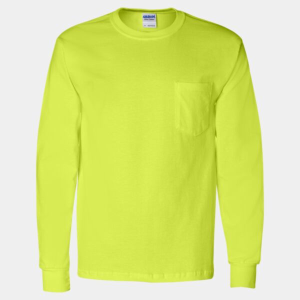 Gildan - Ultra Cotton Long Sleeve T-Shirt with a Pocket Thumbnail