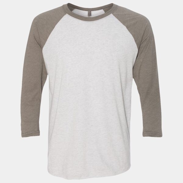 Next Level Unisex Tri-Blend Three-Quarter Sleeve Baseball Raglan Tee Thumbnail