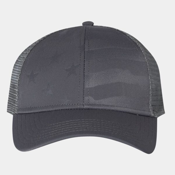 Debossed Stars and Stripes with Mesh Back Thumbnail