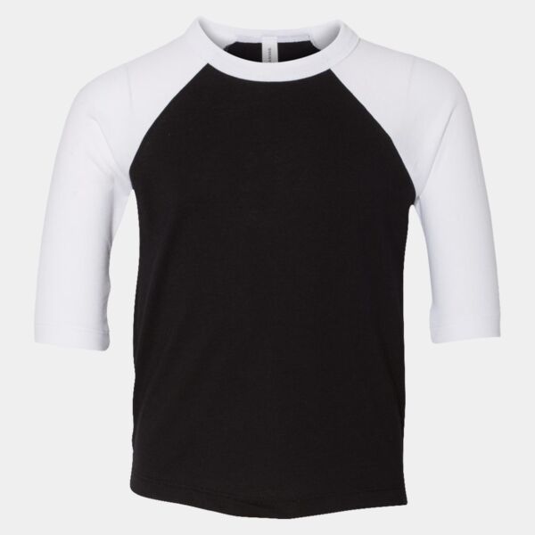 Toddler Three-Quarter Sleeve Baseball Tee Thumbnail
