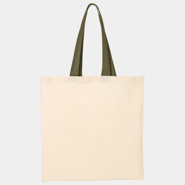 Economical Tote with Contrast-Color Handles Thumbnail