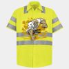 High Visibility Safety Short Sleeve Work Shirt Thumbnail