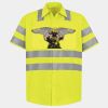 High Visibility Safety Short Sleeve Work Shirt Thumbnail