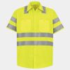 High Visibility Safety Short Sleeve Work Shirt Thumbnail
