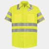 High Visibility Safety Short Sleeve Work Shirt Thumbnail